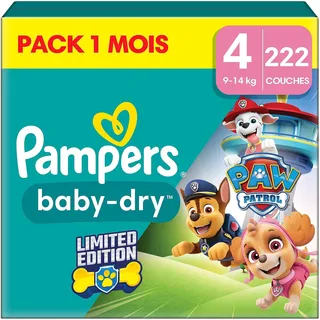 Pampers Baby-Dry Gr. 4 (9-14 kg) 222 St.