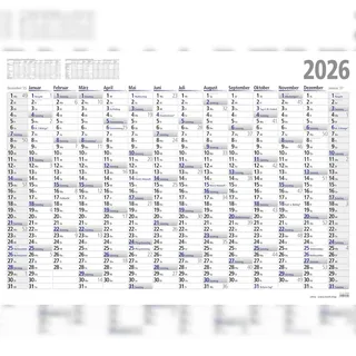 Adina 2026 ADINA Plakatkalender Wandkalender A0 119x84cm Lieferung: gefaltet
