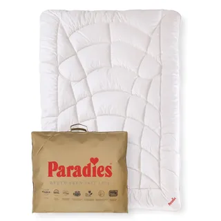 Paradies Bettdecke 155x220 Runa Bio", besonders kuschelig und voluminös, Winterdecke - Weiß