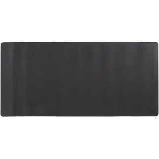 IDENA Schreibtischunterlage PU doppelseitig Schwarz-Grau, 80x40cm