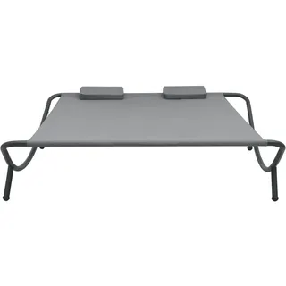 vidaXL Doppelliege 200 x 173 x 45 cm anthrazit