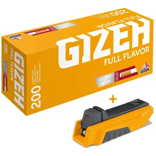 *SPAR-SET!* 10 Boxen GIZEH Full Flavour Filterhülsen + 1 GIZEH Vario Stopfer