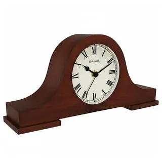 Holzwerk Germany Holzwerk Holz Vintage Rustikal Retro Tischuhr Braun Traditionelle Tisch Uhr Elegante Holztischuhr Ohne Ticken Leise Römischen Ziffern Zahlen Kaminuhr Wohnzimmer Küche Standuhr Braun (Mahagoni.braun)