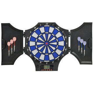 sportnow Elektronische Dartscheibe mit Sprachansagefunktion und Pfeilen schwarz 83L x 45B x 4H cm