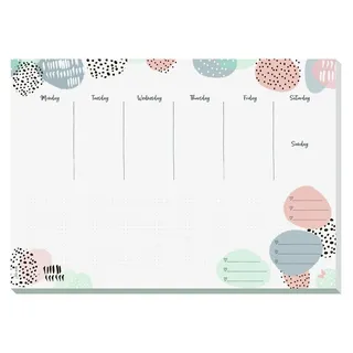 Sigel Schreibtischunterlage SIGEL JS201 Papier-Schreibunterlage Jolie - Farbtupfen - Nein -