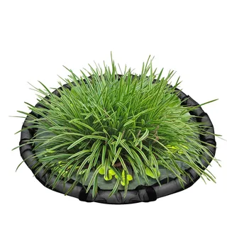 MWZBTG 2 Stück Schwimmende Pflanzen Barriere, 45 cm Teich Pflanztopf Schwimmend, Polyester Schwimmende Pflanzinsel Teich Groß, Pflanzkorb Für Teichlandschaften, Gartenteich & Fischdekoration