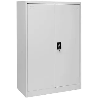 Mendler HWC-H17 Aktenschrank 140x90x40 grau