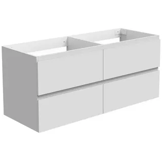 duschspa Waschtisch Unterschrank Waschbeckenunterschrank Waschtischunterschrank Badschrank, 50-120cm Hängeschrank, Matt / Hochglanz weiß 120 cm x 52 cm x 46 cm