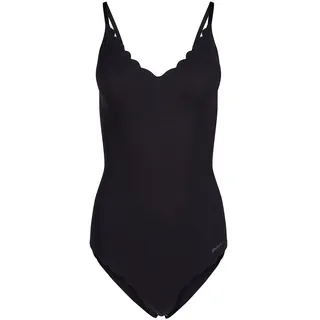 SKINY Damen Body - Unterwäsche, Spaghettiträger, Spitze, V-Ausschnitt, einfarbig Schwarz 40 - 40