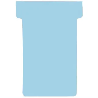 Franken T-Karten, Größe 2, á 48 x 84 mm, hellblau