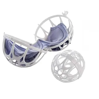 Honyan 2 Packungen BH-Reinigungsball, verformungsfrei, Waschkugel für BH, Waschmaschine für Waschmaschine, weiß