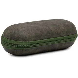 Uhrenbox Hartschalenkoffer Vintage Design grau khaki grün Reiseschutzbox