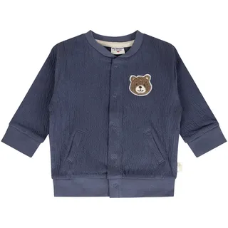 Salt and Pepper Krepp-Collegejacke Bär, blau, 80