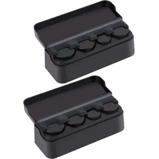 Shining House - Stück Schwarze Münzbox, Auto-geldbörse, Aufbewahrungsbox, Münz-organizer, Münzbörse, Euro-münzbox Mit Deckeltasche, Euro-geldbörse Für Auto, Tragbare Handtasche.