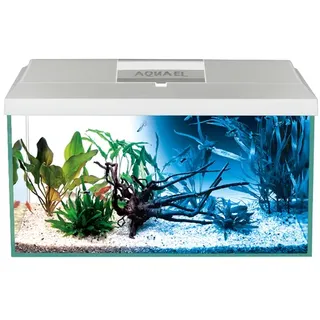 AQUAEL Aquarien-Set Leddy Day & Night 60 2.0, 54 l, ca. B60/H30/T30 cm, Weiß