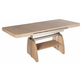 58 aufm Kessel KULISSENTISCH höhenverstellbar Claude 125x55x75 Dekor Eiche Sägerau | Gr.: onesize