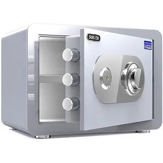 SAZDFY Tresore Mechanische Heimtresore Safe, Doppelte Aufbewahrungsbox Mit Zahlenschloss, Feuerfest, Wasserdicht Und Diebstahlsicher, Einfach Zu Bedienen 2021 Cabinet Safes,25x35x25cm