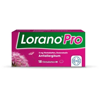 Lorano®Pro 5 mg bei Allergie – Keine Allergietablette ist stärker* | 18St | Die Allergietabletten für alle Heuschnupfen-Symptome | Macht nicht schläfrig***