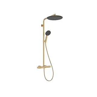 Hansgrohe Raindance Alive S Puro Duschsystem 24592140 1 Strahlart mit Ecostat Element, 12 l/min, brushed bronze