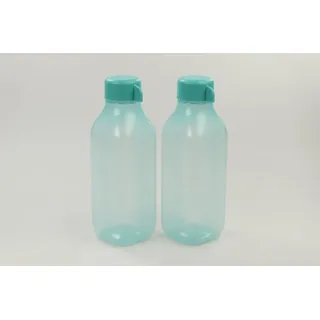 TUPPERWARE To Go Eco 500 ml türkis (2) EcoEasy quadtratisch Flasche 28638