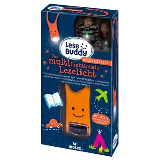 Moses Lese Buddy Leselampe Neon-Orange (USB-C)