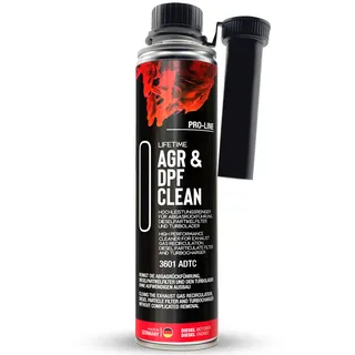 LIFETIME AGR & DPF CLEAN Pro-Line - Hochleistung Diesel Reiniger, AGR Reiniger Diesel & Dieselpartikelfilter Reiniger für umfassende Reinigung von AGR, DPF & Turbolader. 400ml für 80l Diesel