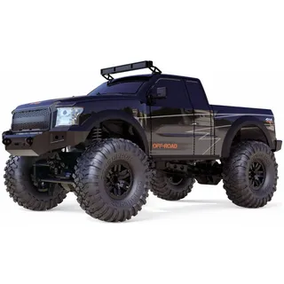 AMEWI Dirt Climbing PickUp Brushed 1:10 RC Modellauto Elektro Crawler (4WD) RTR 2,4GHz, Schwarz