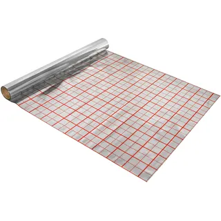 Parotec Rasterfolie für Fußbodenheizung 50 m2 Alufolie der Dicke 105 μm