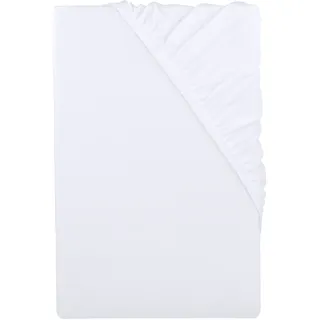 LIVARNO® Jersey-Spannbettlaken, 90-100 x 200 cm  (Weiß)