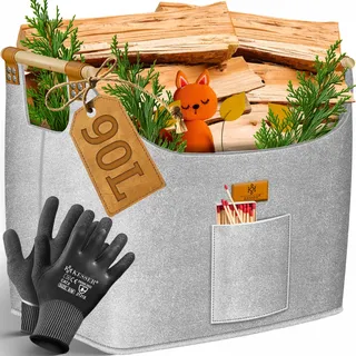 90 l inkl. Arbeitshandschuhe Grau