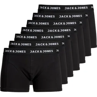 JACK & JONES Trunks black/black L 7er Pack