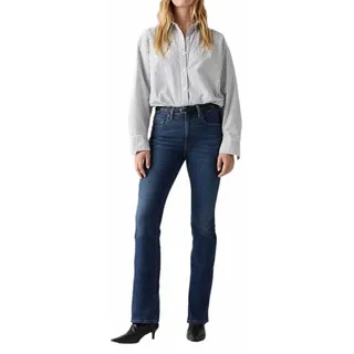 Levi's 725 Bootcut Jeans mit hohem Bund in Mittelblau-W26 / L30