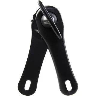 DigiRigi® wenco Premium Sicherheitsdosenöffner zum Öffnen von Konservendosen – für Rechts- & Linkshänder, 17 cm, Kunststoff/Edelstahl, schwa... - Schwarz
