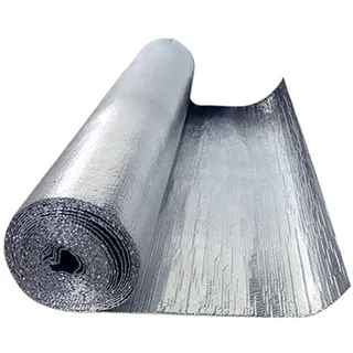 Doppelt Aluminisierte Isolierfolie Dämmfolie, Doppelte Alu-Luftpolsterfolie Dachisolierung Heizkörper Reflexionsfolie Heizung Isolierfolie Isolierungsfolie Wärmehaltung, für Hühnerställe, Zwinger ( Si