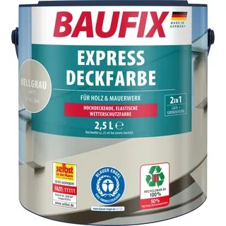 baufix Express Deckfarbe Hellgrau matt 2,5 l