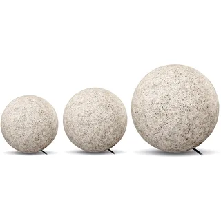Kobi Kugelleuchte Stein 3er Set IP65