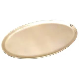 Nklaus Kerzenteller NKlaus Oval 20x11cm goldfarben