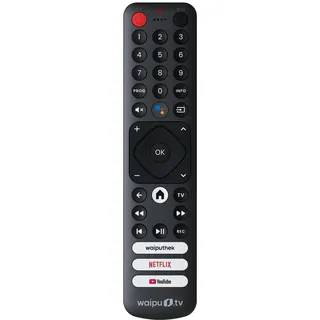 waipu.tv Fernbedienung mit Schnellwahltasten für waipu.tv 4K Stick (Ersatzteil)