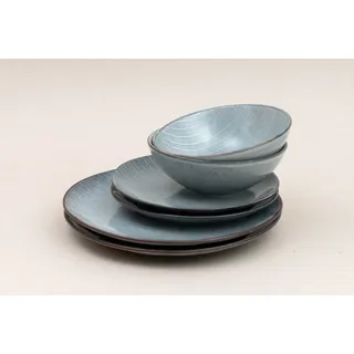 Broste Copenhagen Nordic Sea Geschirrset 6tlg blau