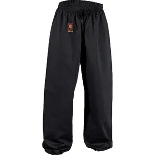 Danrho Sporthose Kung Fu Hose Tai Thai Chi Wushu Yoga Qi Gong Wing Tsung Pant Wu Shu (sehr bequem, 100% Baumwolle) 100 Prozent Baumwolle schwarz 120
