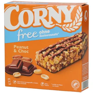 CORNY free Peanut & Choc Müsliriegel 6 Riegel