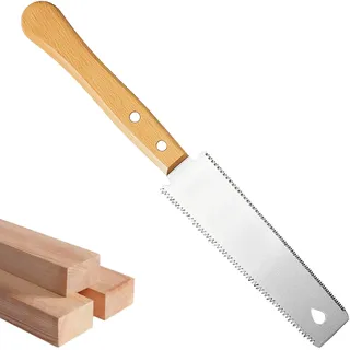 KAIYAYA Japansäge Handsäge Holz 11/17 TPI Zweischneidig Zugsäge 150mm Sägeblatt Japanische Säge Japan Säge Feinsäge Holz Dübelsäge Handsägen Bündigschnittsäge für Handwerk Hobby DIY Garten Trim Saw