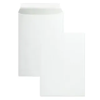 Blanke Briefhüllen Blanke Versandtaschen, C4, ohne Fenster, haftklebend, aus Papier, 250 Stück,