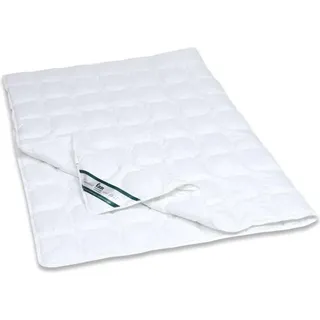 fan Microfaser Steppbett Leicht waschbar pflegeleicht hochwertig strapazierfähig hautfreundlich 200x200 cm Weiß - Weiß