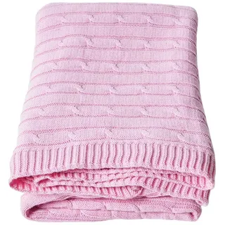 Homescapes Plaid 130 x 170 cm Rosa