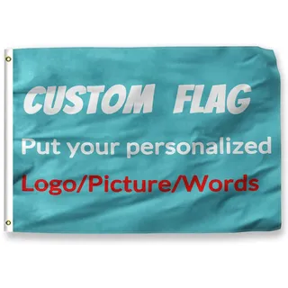 Fahne Selbst Gestalten-Personalisiert Einseitiger Druck Beidseitiger Druck Eigenes Logo/Bild/Wörter-Verschiedene Größen verfügbar-Individuelle Dekorations fahnen Für Den Innen-Und Außenbereich