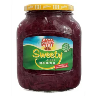 Nowka Gemüsekonserve, Paulsen Sweety Apfel-Rotkohl 680g