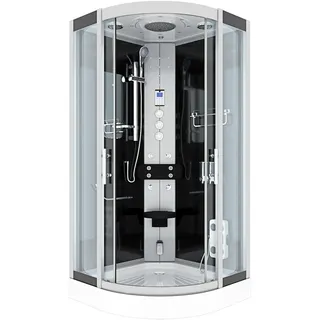 AcquaVapore Dampfdusche Duschtempel Sauna Dusche Duschkabine D46-23T3 100x100 cm ohne 2k Scheiben Versiegelung