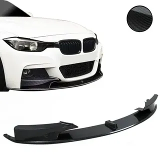JOM Car Parts & Car Parts GmbH Frontspoiler Frontspoilerlippe Frontflap Spoiler Splitter Carbon Optik, 1-teilig +ABE+ für F30, F31, 10/2011-2019 passend für BMW 3er, F30, F31, 10/2011-2019 (nur für M-Paket)