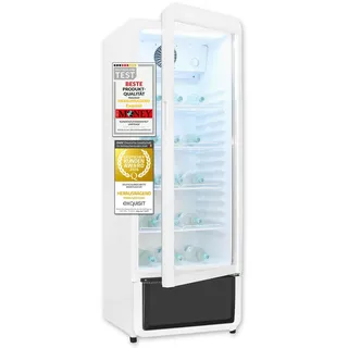 Exquisit GKS220-GT-430D Getränkekühlschrank (240 l, 1530 mm hoch, Weiß)